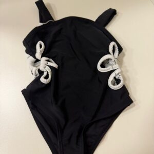 Maiô Preto com Laços Laterais