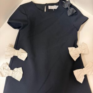 Vestido Azul Marinho com Laços (1 - 1/2A)