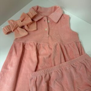 Vestido Plush Rosa (18 meses)