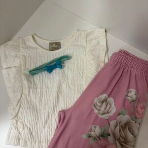 Conjunto Floral Rosé