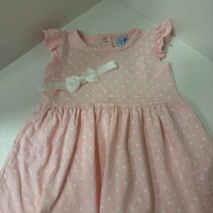 Vestido Poá Rosa Claro (1 ano)