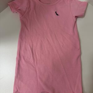 Macaquinho Rosa Básico Manga Curta (1 ano)