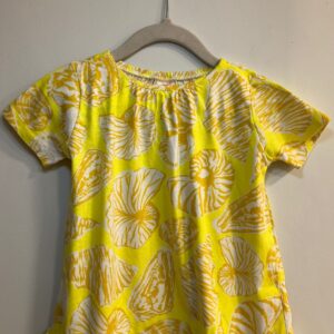 Vestido Amarelo Estampa Conchas (9-12 meses)