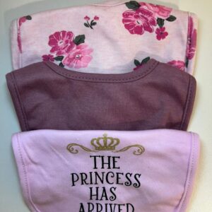 Kit 3 Babadores Princesa