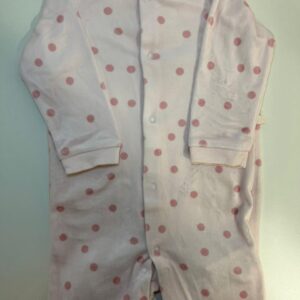 Macacão Poá Rosa (9-12 meses)