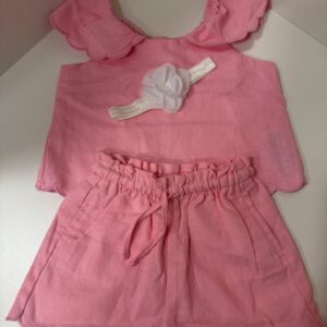 Conjunto Rosa Bordado