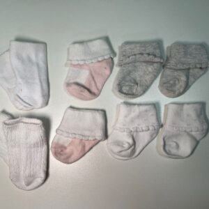 Kit de Meias Básicas Neutras (P/M)