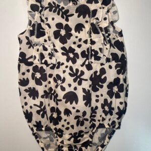 Body Infantil Estampado Preto e Branco