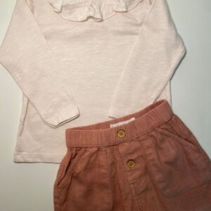 Conjunto Terracota com Blusa Off White💕