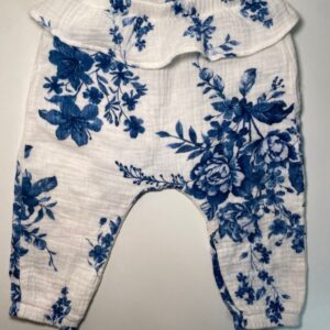 Calça Floral Azul Delicada 💙