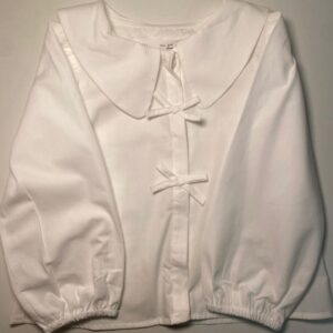 Camisa Branca Elegante com Laços 🤍