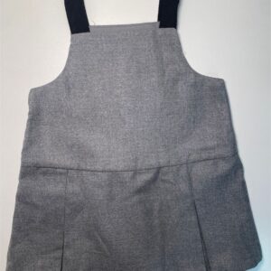 Vestido Cinza com Alças Contrastantes ✨