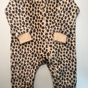 Pijama Plush Onça (3-6 meses)