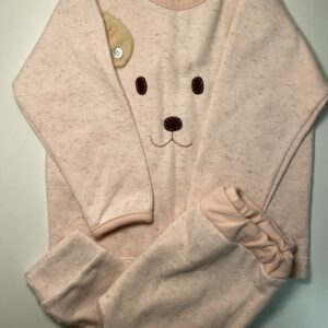 Conjunto de Calça Rosa Clara e Malha de Cachorro