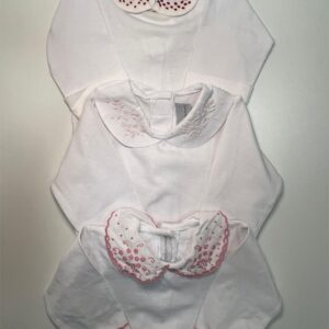Kit de Bodys com Gola Bordada