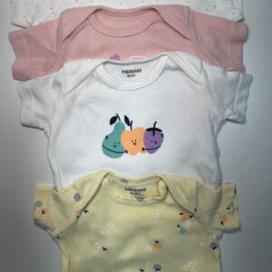 Kit de Bodys Manga Curta Hering Baby