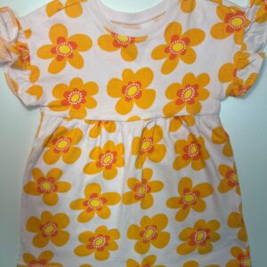 Vestido Floral Retrô Amarelo