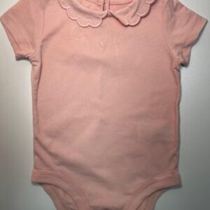 Body com Gola Bordada Delicada Rosa