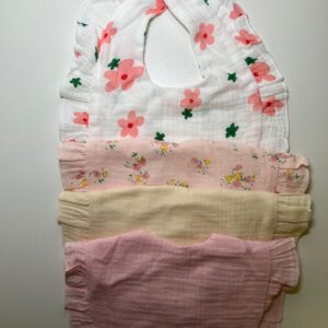 Kit de Babadores Musseline Floral