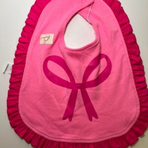 Babador Infantil com Laço e Babados