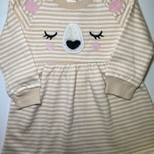 Vestido Manga Longa com Estampa Cachorro
