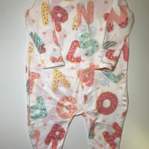 Pijama com Letras Coloridas com Imã