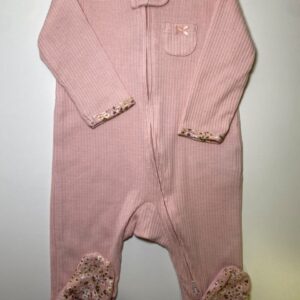Pijama Rose com Detalhes em Flores